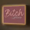 Bitch please - Rood - Blauw Light Box met batterij (Wandlamp) middel -z3d_website