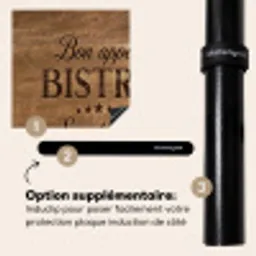 Huiselijke Bistro Beleving Inductie beschermer vinyl 3mm middel -zzzzzzz-induclip_FR
