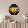 Spaghetti - Graffiti - Verf - Kleurrijk - Eten - Modern Fotolijst rond zonder passe partout klein -sfeer3