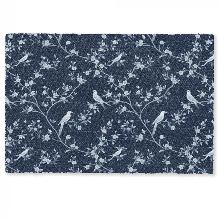 Grafisch - Bloesemtak - Blauw Deurmat klein 898 -zkaufland3d