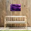 Golven - Abstract - Paars Tuinposter op houten frame 2 cm dik klein -sfeer4