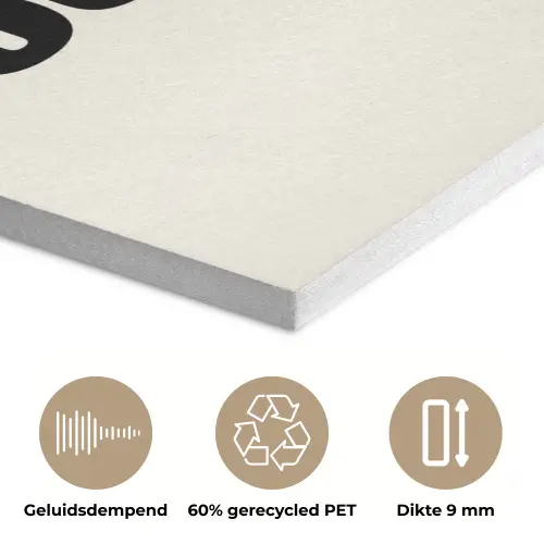Tekst - Blokletters - Zwart - Vlees PET vilt klein -closeup_NL