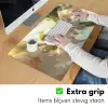 Bloesems - Wit - Zonnestralen -  Bloemblaadjes Muismat XXL klein -sfeer3