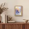 Marmer - Paars - Lila - Goud - Abstract Light Box met kabel (Tafellamp) klein -sfeer2