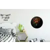 Bloemen - Takken - Boeket Wandcirkel aluminium klein -kinderkamer