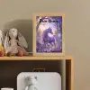 Eenhoorn - Paars - Sprookje - Fantasy dier Light Box met kabel (Kinderlampje) klein -sfeer2_kind