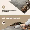 Winter - Kerst - Beton - Gingerbread man Inductie beschemer met haakjes klein -ky-schoon-nl