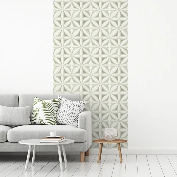 Abstract - Structuur - Grijs - Wit fotobehang vinyl groot 64 -woonkamer
