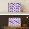 Camouflage - Patroon - Donkerblauw Light Box met batterij (Wandlamp kind) middel -sfeer3_kind