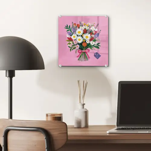Bloemen - Quote - Kaartje - Kleurrijk plexiglas 5mm klein -sfeer6