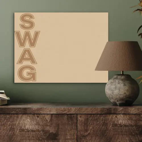 Swag - Bruin - Beige PET vilt klein -sfeer2