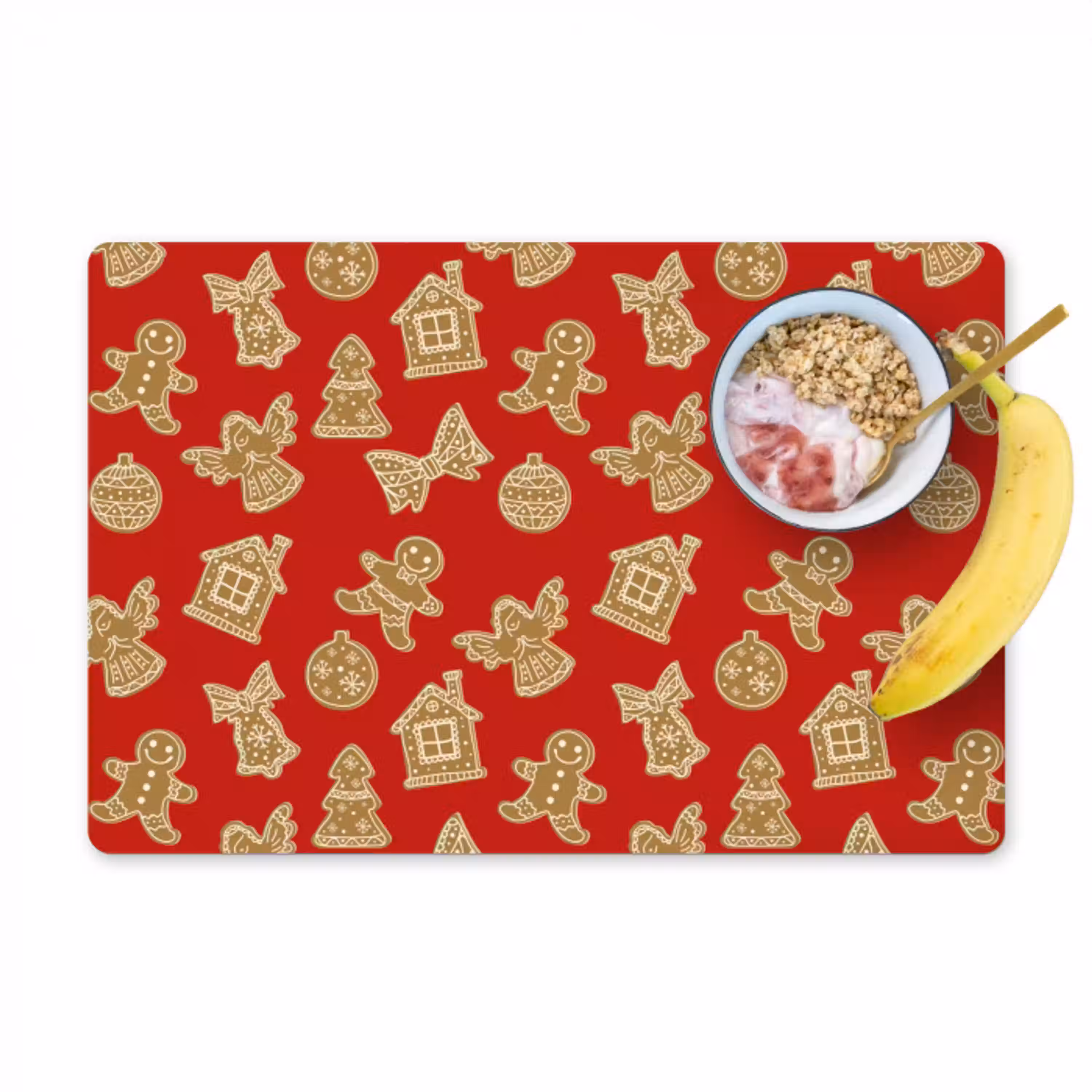 Illustratie - Koekjes - Rood Placemat vinyl groot 368 -zzzproduct_Kitchenyeah-website