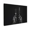 Bestek - Zwart - Wit Tuinposter op houten frame 2 cm dik klein -3d