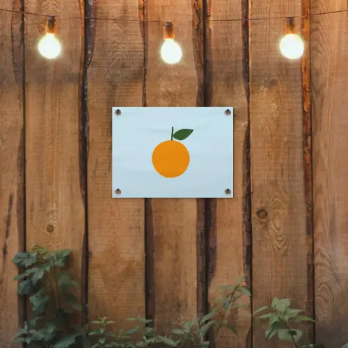 Fruit - Sinaasappel - Oranje tuinposter los doek klein -sfeer1
