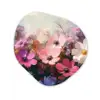 Bloemen - Kleurrijk - Bloei Wandcirkel Organisch Plexiglas middel -3d