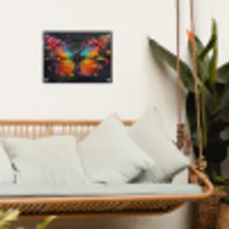 Vlinder van Kleuren tuinposter los doek klein -sfeer7