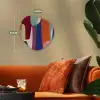 Vormen - Ritmisch - Kleuren - Abstract Wandcirkel Organisch Forex 3mm klein -sfeer3