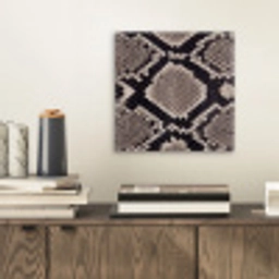 Slangenleer - Patroon - Beige aluminium wit klein -sfeer1