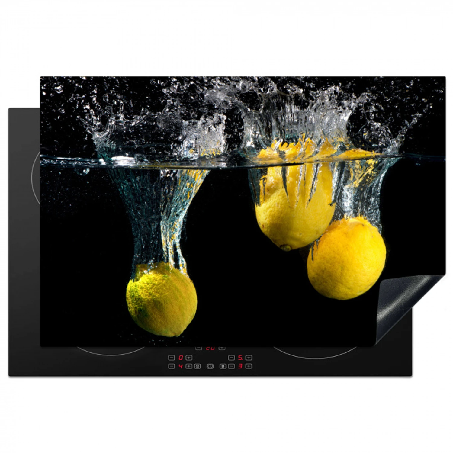 Citroenen in de Schijnwerpers Inductie beschermer vinyl 3mm klein -3d