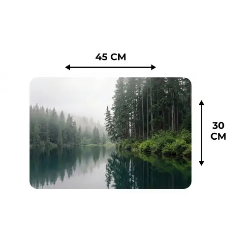 Bergen - Meer - Bos Placemat vinyl groot -specs