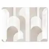 Abstracte bogen - Modern - Beige muismat rubber klein -3d