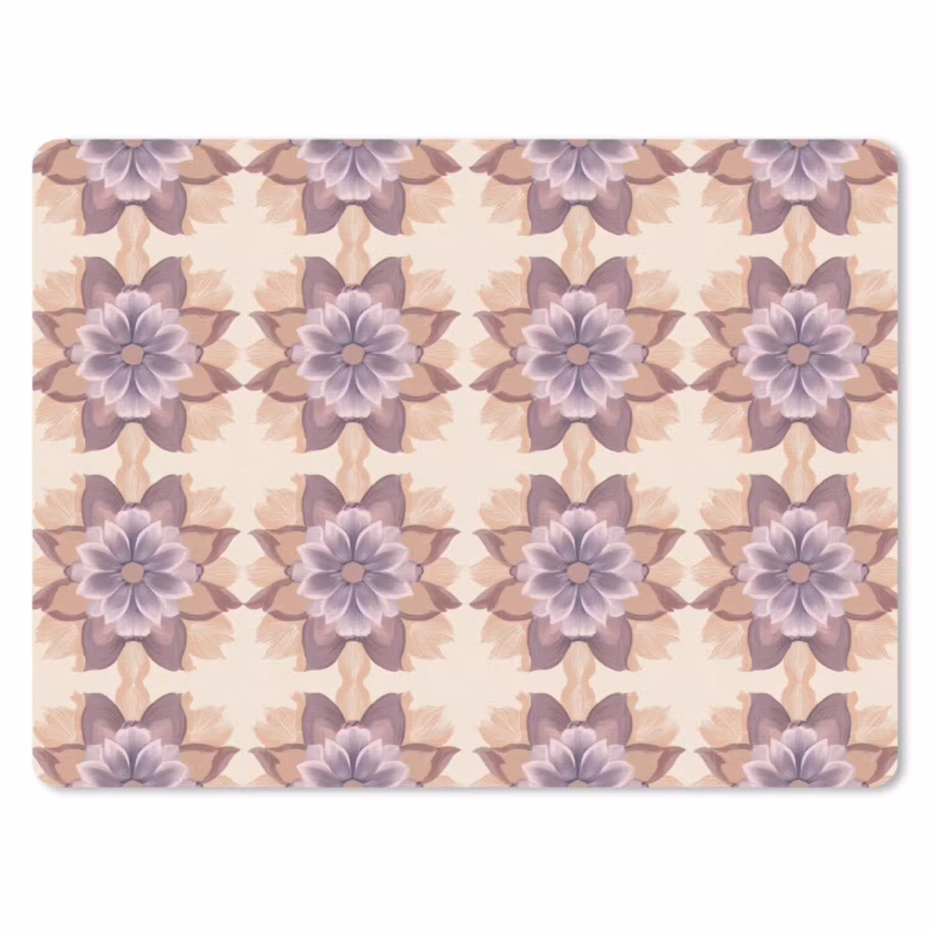 Klassiek - Patroon - Paars muismat rubber klein 262 -3d