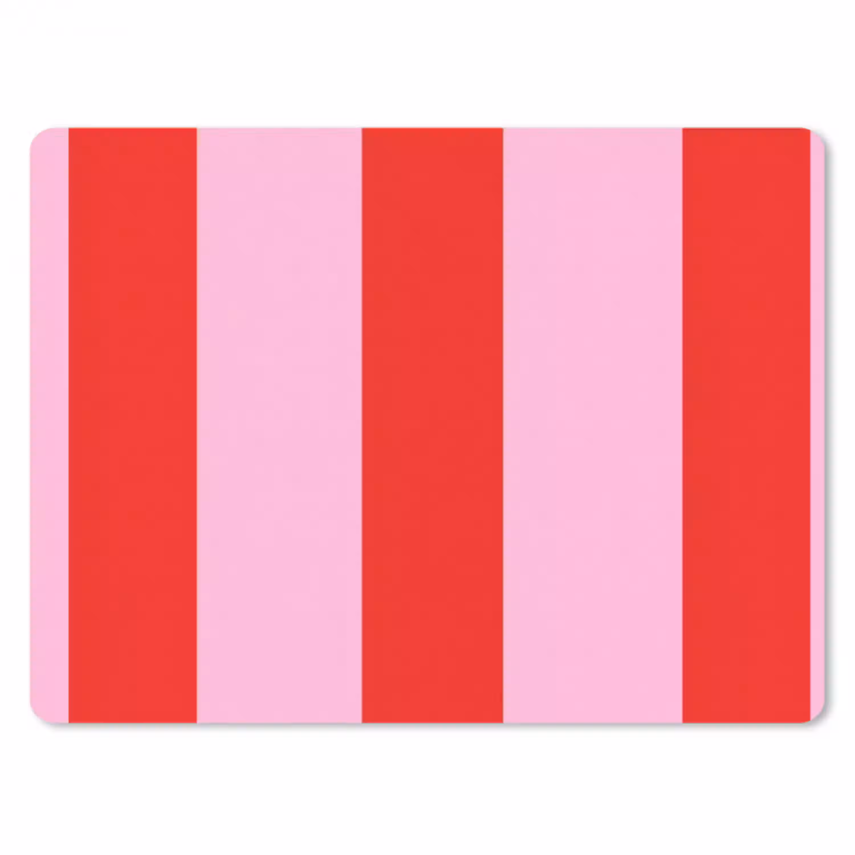 Strepen - Klassiek - Roze muismat rubber klein 262 -3d