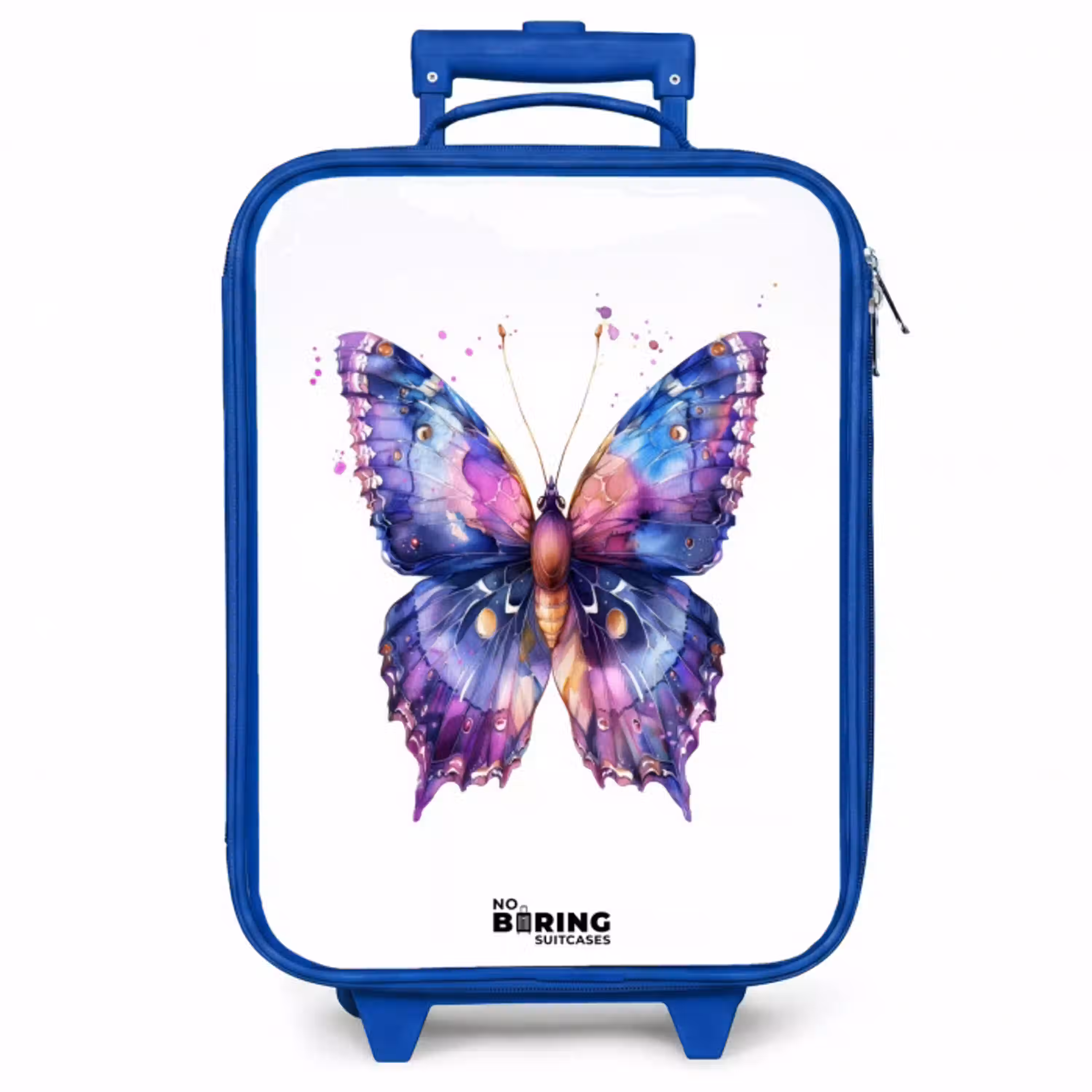 Paarse prachtvlinder Kinderkoffer - Blauw klein -zzz_website3d