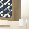 Abstract - Patroon - Blauw Light Box met batterij (Wandlamp) middel 907 -USP_websiteoplaadbaarNL