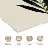 Palmblad - Subtiel - Groen - beige poster papier klein -closeup_NL