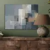 Rechthoeken - Abstract - Blauw PET vilt klein -sfeer2