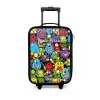 Monsters met Felle Kleuren Kinderkoffer - Zwart klein -3d