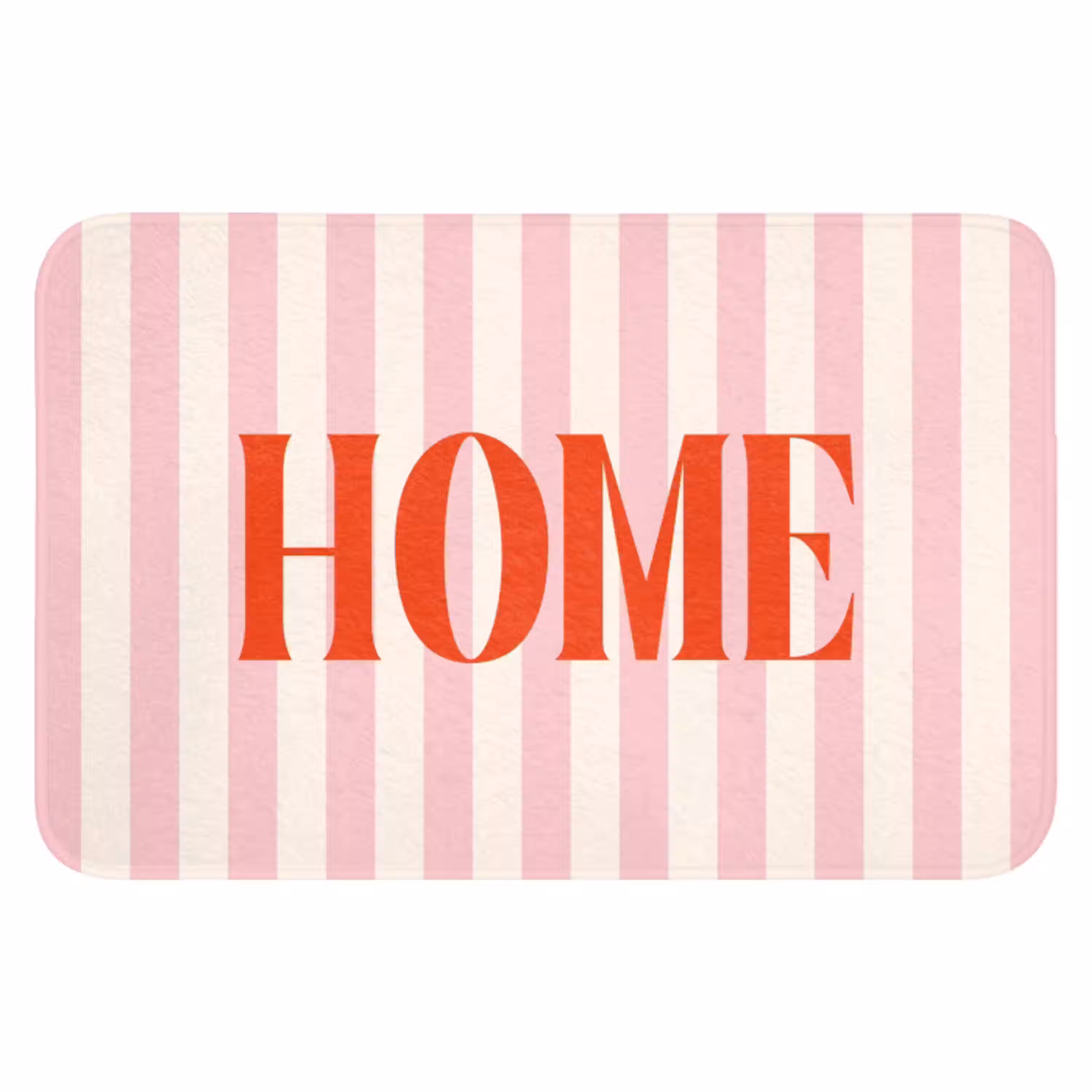 Zachtroze - Rood - Strepen - Home WCmat klein -3d