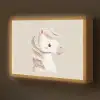 Pony - Minimalistisch - Pastel Light Box met batterij (Wandlamp kind) middel -z3d_website
