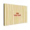 Strepen - Abstract - Yes you can - Rood canvas 2cm klein -z3d