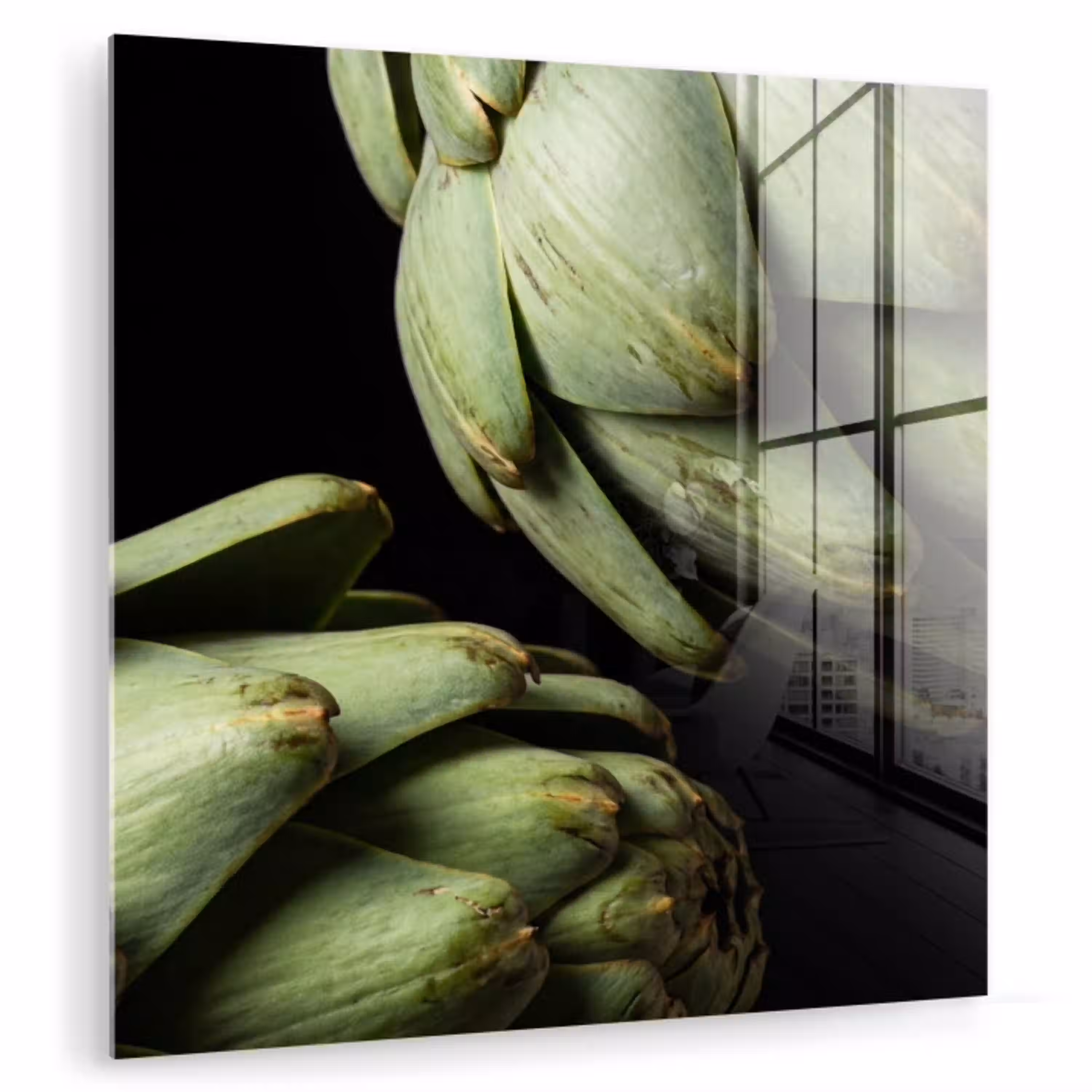 Artisjok - Groen - Eten plexiglas 5mm klein -zzzproduct_nieuw
