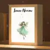 Bosfee - Groen - Sprookje Light Box met kabel (Kinderlampje) klein -zzz_3d_website