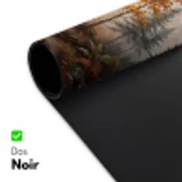 Bospad - Herfstbladeren - Natuur - Schilderachtig - Oranje Muismat XXL klein -zsfeer2_frans