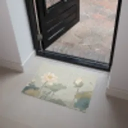 Lotus - Bloemen - Groen Deurmat klein -sfeer5
