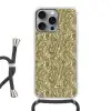 Abstract - Marmer - Groen Hoesje iPhone 16 Pro Max met koord klein 804 -3d