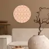 Patroon - Retro - Kleur Wandcirkel kunststof plaat 5mm dik klein 188 -sfeer1