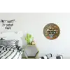 Bloem - Quote - Vintage - Art Wandcirkel aluminium klein -kinderkamer