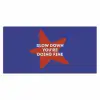 Slow down you're doing fine - Ster - Blauw Muismat XXL klein -3d_leeg