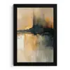 Moderne kunst - Abstract - Zwart fotolijst zwart zonder passe partout klein -3d