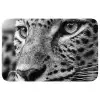Luipaard - Zwart - Wit - Oog Badmat klein -3d