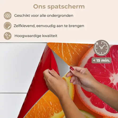 Fruit - Kleurrijk - Close up keuken achterwand spatscherm klein -spatscherm_NL