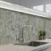 Boog - Goud - Blauw keuken achterwand 2 middel 871 -3d_schuin