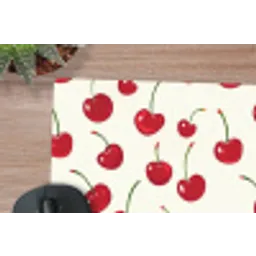 Kersen - Minimalistisch - Rood muismat rubber klein 262 -closeup