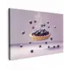 Eten - Taart - Bessen - Blauw Tuinposter op houten frame 2 cm dik klein -3d
