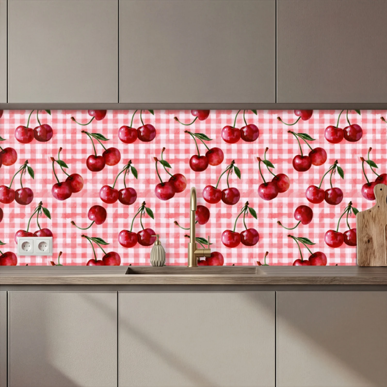 Kersen - Blokken - Rood keuken achterwand 2 middel 871 zz_3dshopping